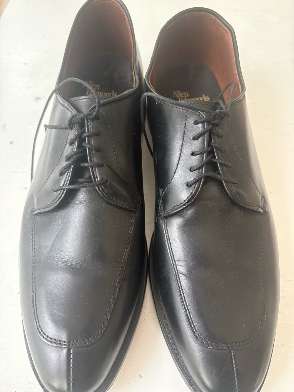 Allen Edmonds Black Leather Derby Dress Shoes 11.5 B